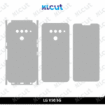 LG V50 5G Skin Template Vector