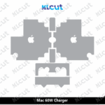 Mac 60W Charger Skin Template Vector