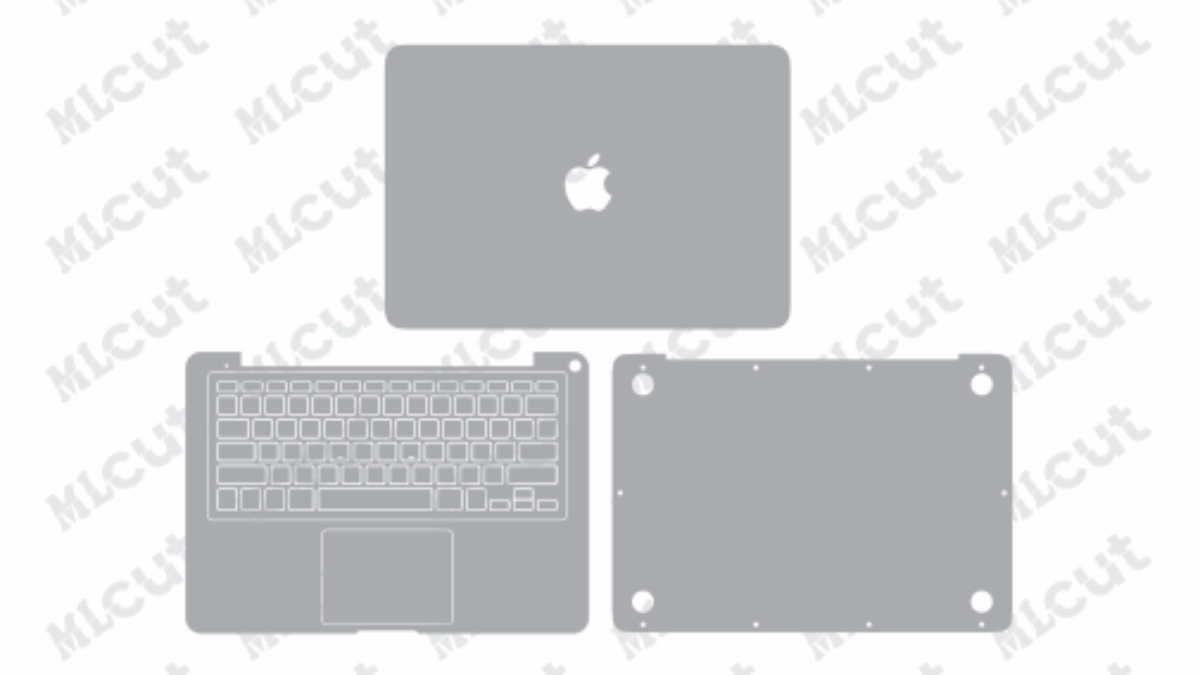 MacBook Pro 13 inch 2012 Late 2013 A1425 Skin Template Vector Mobile Laptop CUT