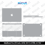 MacBook Pro (13-inch, 2016, 2017) A1706, A1708 Skin Template Vector