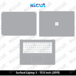 Surface Laptop 3 - 15.6 inch (2019) Skin Template Vector