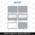 Toshiba Portege Z30-A, Dynabook R634, R63-P Skin Template Vector