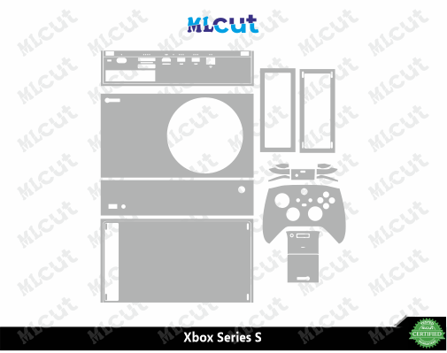 Xbox Series S Skin Template Vector