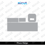 iPhone Charger Skin Template Vector