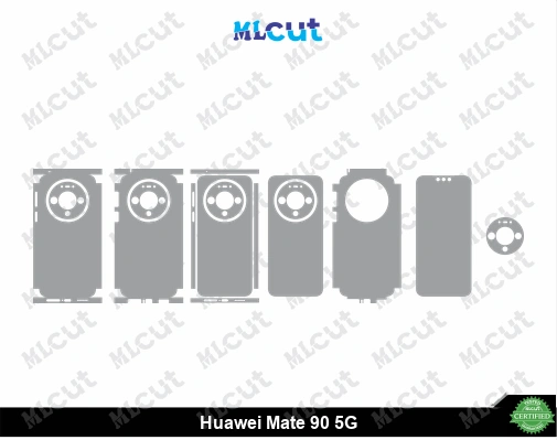 Huawei Mate 90 5G Skin Template Vector