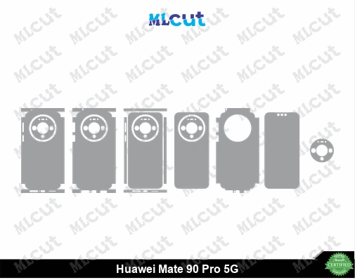 Huawei Mate 90 Pro 5G Skin Template Vector