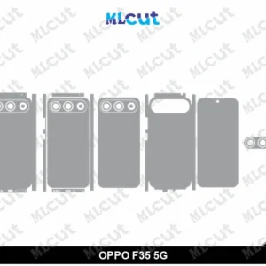 OPPO F35 5G Skin Template Vector
