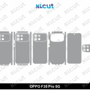 OPPO F35 Pro 5G Skin Template Vector