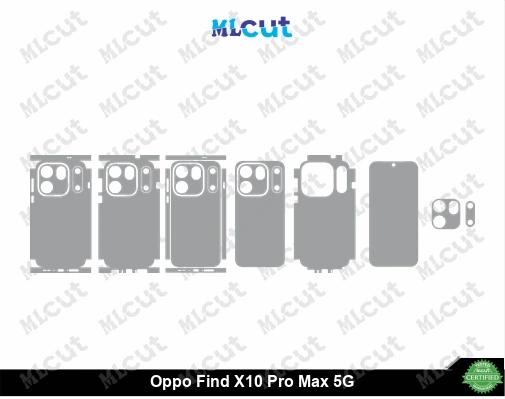 Oppo Find X10 Pro Max 5G Skin Template Vector