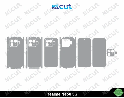 Realme Neo8 5G Skin Template Vector