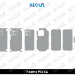 Realme P4s 5G Skin Template Vector