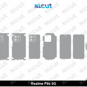 Realme P4s 5G Skin Template Vector