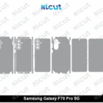 Samsung Galaxy F70 Pro 5G Skin Template Vector