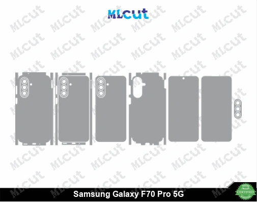 Samsung Galaxy F70 Pro 5G Skin Template Vector