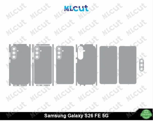 Samsung Galaxy S26 FE 5G Skin Template Vector
