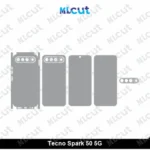 Tecno Spark 50 5G Skin Template Vector