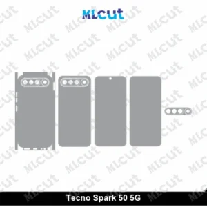 Tecno Spark 50 5G Skin Template Vector