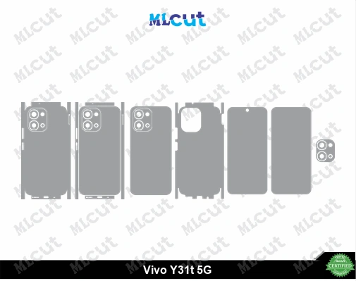 Vivo Y31t 5G Skin Template Vector