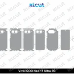 Vivo iQOO Neo 11 Ultra 5G Skin Template Vector