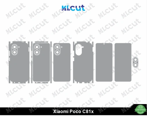 Xiaomi Poco C81x Skin Template Vector