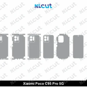 Xiaomi Poco C95 Pro 5G Skin Template Vector