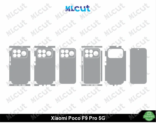 Xiaomi Poco F9 Pro 5G Skin Template Vector