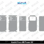 Xiaomi Poco M8 Power 5G Skin Template Vector