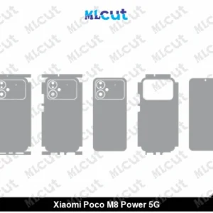 Xiaomi Poco M8 Power 5G Skin Template Vector