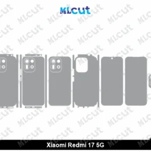 Xiaomi Redmi 17 5G Skin Template Vector
