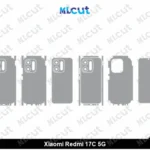 Xiaomi Redmi 17C 5G Skin Template Vector