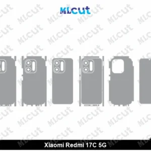 Xiaomi Redmi 17C 5G Skin Template Vector