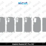 Xiaomi Redmi A7 Pro 5G Skin Template Vector