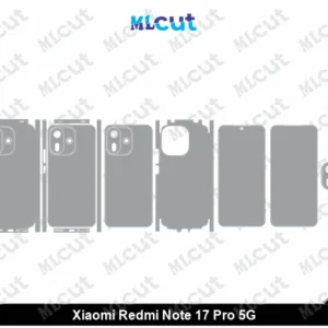 Xiaomi Redmi Note 17 Pro 5G Skin Template Vector