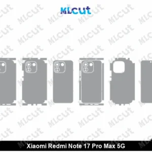 Xiaomi Redmi Note 17 Pro Max 5G Skin Template Vector