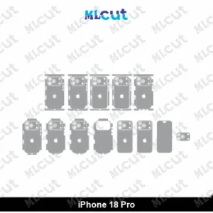 iPhone 18 Pro Skin Template Vector