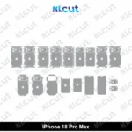 iPhone 18 Pro Max Skin Template Vector