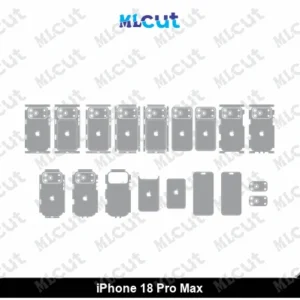 iPhone 18 Pro Max Skin Template Vector